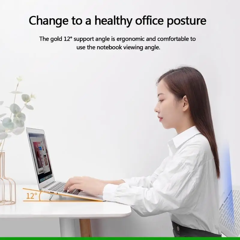 

U55C Foldable Stand Adjustable Tablets Notebook Desktop Cooling Holder Bracket 2Pcs