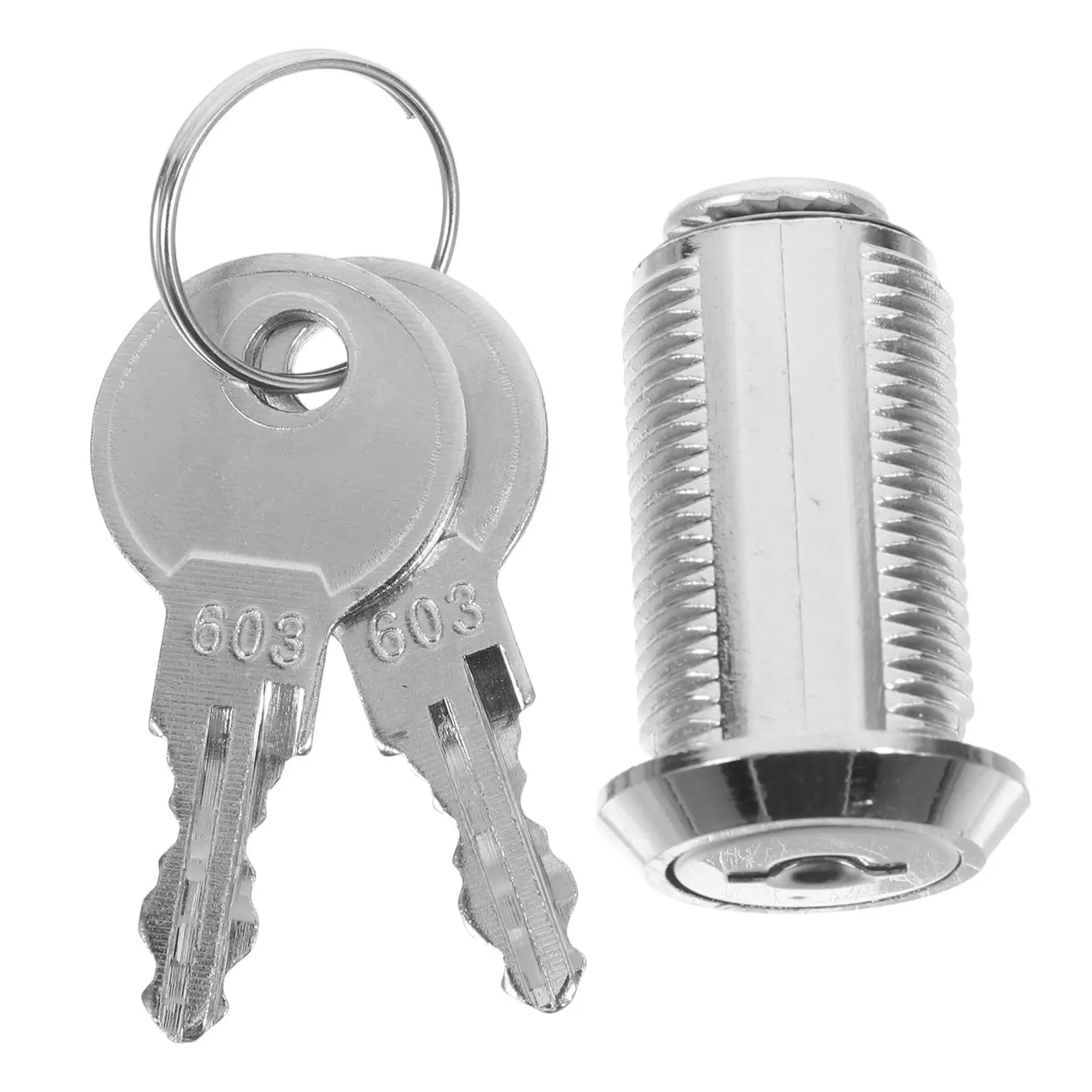 1Set Metal Drawer Lock Head for File Cabinets Rotating Linkage Core Secure Simultaneous Locking Office Pantry Storage Cabinet