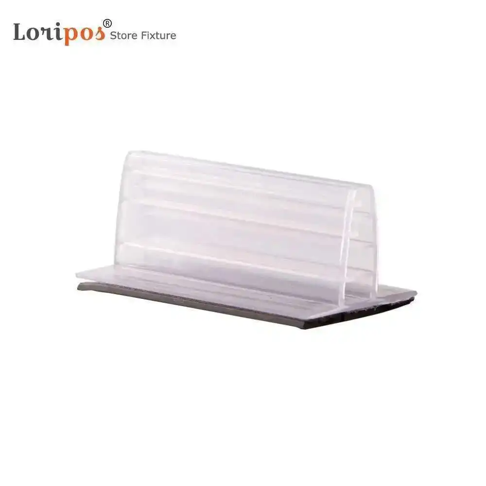 Clip per cartello Talker per scaffale del supermercato Morsetto per porta etichette con impugnatura in PVC morbido Morsetto per cartellino del prezzo Display a scatto sulla striscia dati Clip per fogli di schede Kt