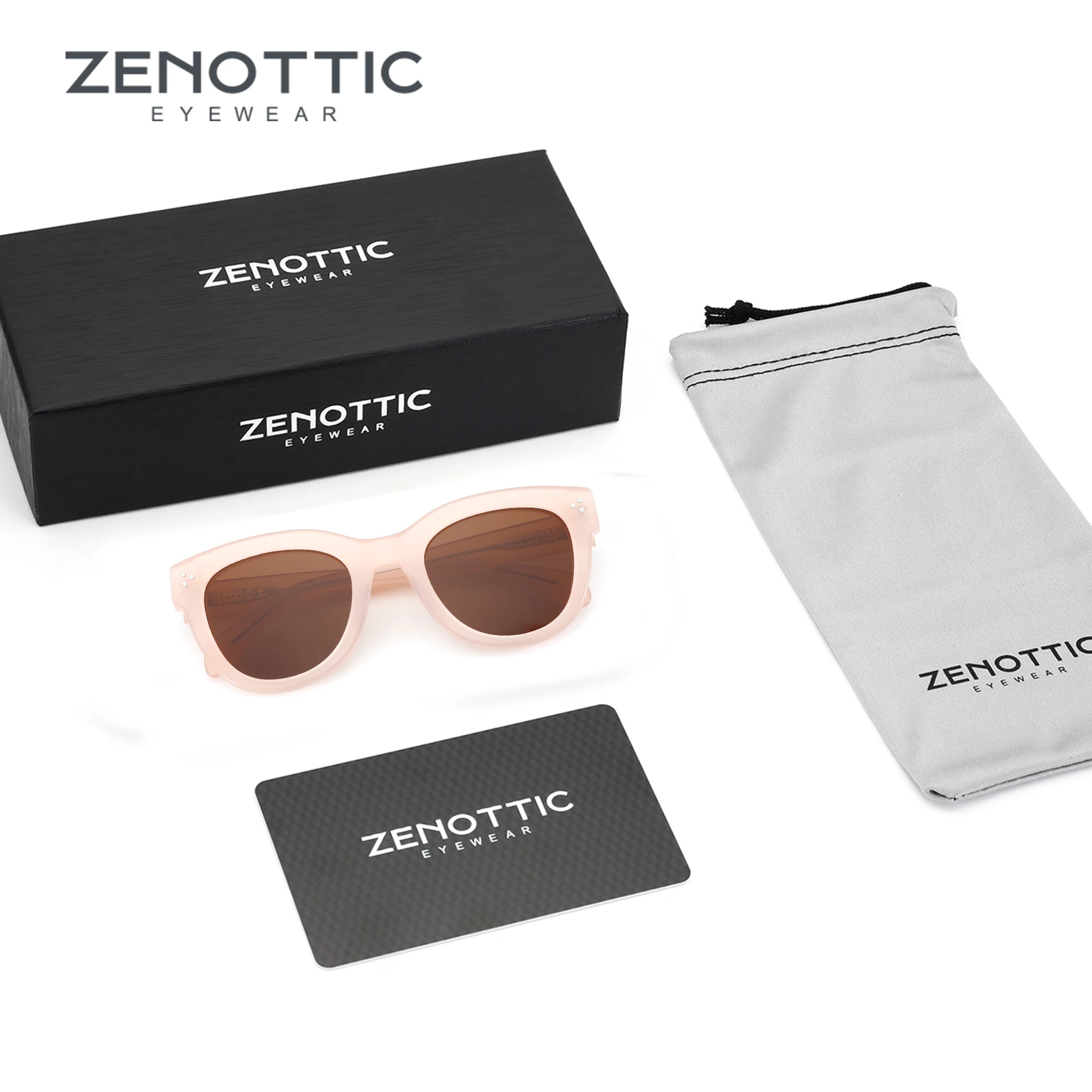 

ZENOTTIC Fashion Handmade Acetate Butterfly Polarized Sunglasses UV400 Protection Square Sun Glasses for Women Gift Vacation