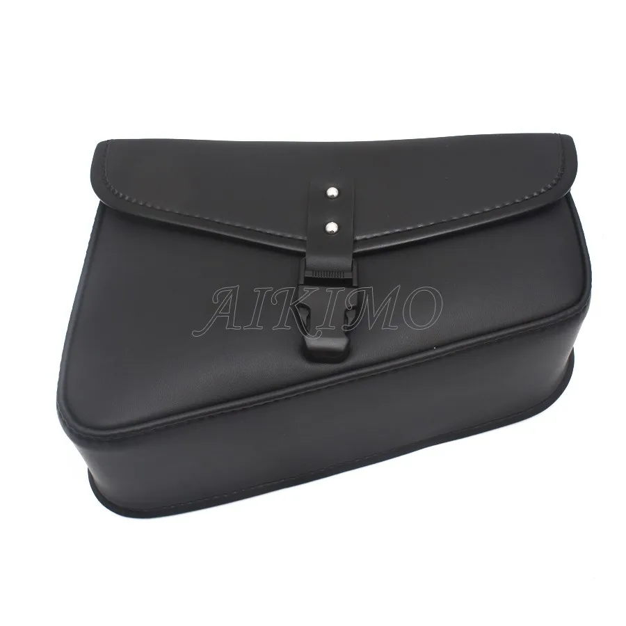 Borsa per forcellone in PU per moto Borsa laterale per Harley Sportster Honda Rebel 300 500 Borse per bracci oscillanti Borsa per attrezzi per