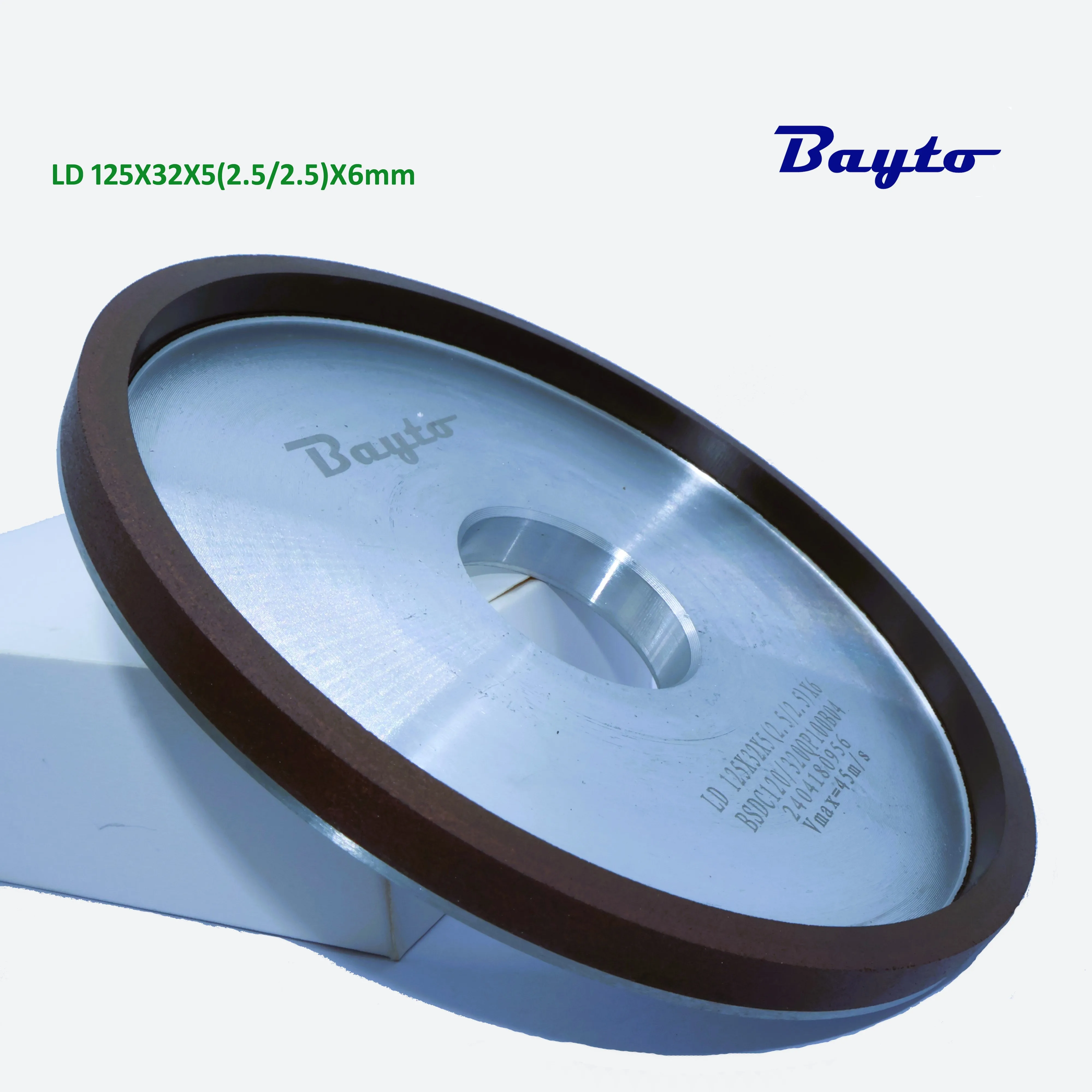 

125X32X5(2.5/2.5)X6mm Diamond Grinding Wheel 2 Layer 120# for Saw Blade Top Angel Grinding Polishing Flap Disc Sharpening tools