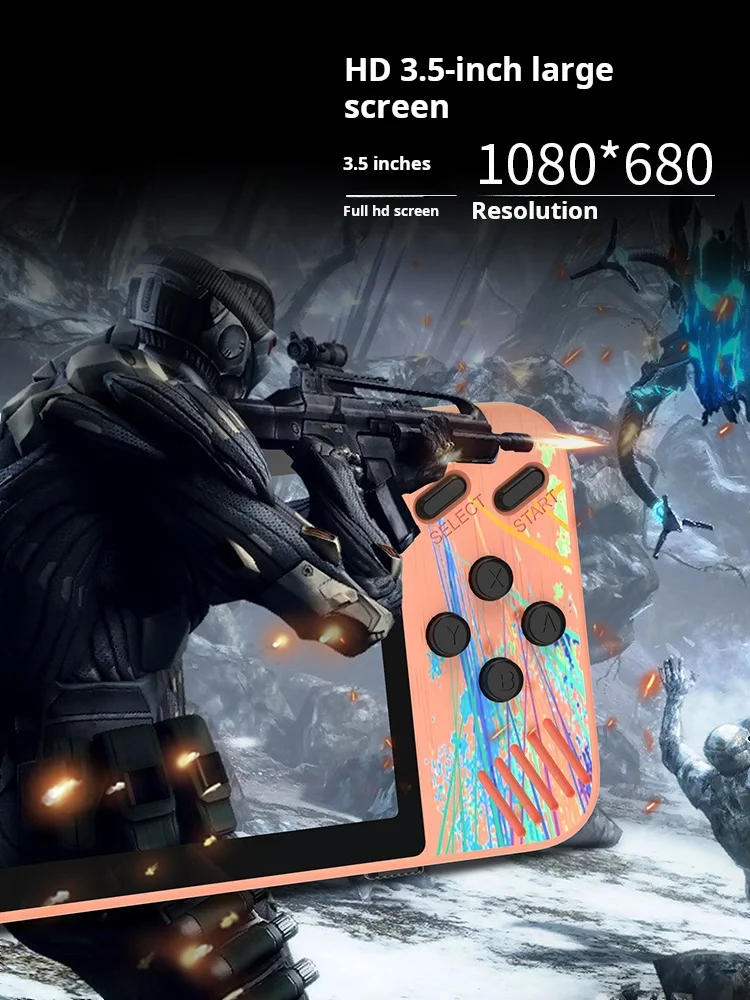 G3 Портативные игровые плееры Ретро Портативная игровая консоль 3,5-дюймовый ЖК-экран AV-выход 800 игр 1200 мАч Подарок для детей и взрослых