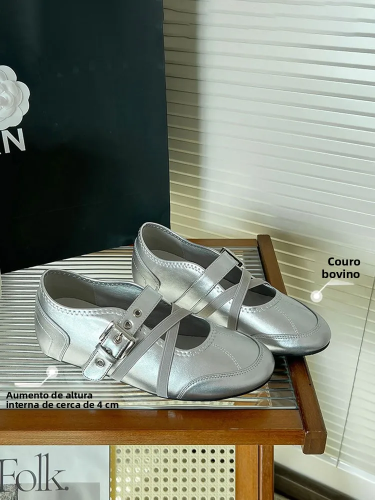 faionable-ballet-flats-with-cross-bule-design-4cm-heel-insert-spring-2026-women's-mary-jane-oes-comfortable-round-toe