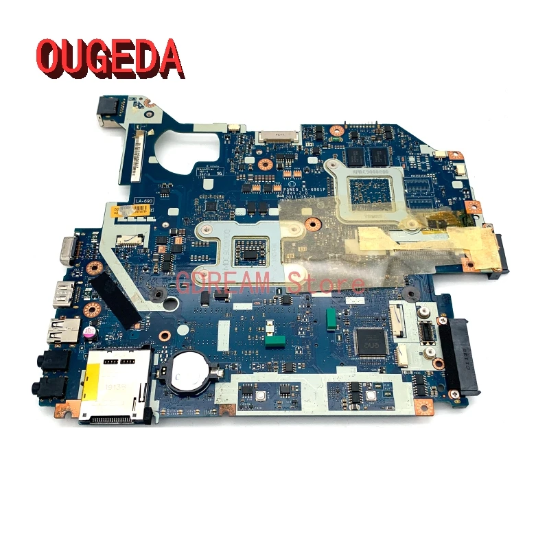 OUGEDA MBRFF02005 MB.RFF02.005 P5WE0 la-6901p Laptop motherboard for Acer Aspire 5750 5750G GT520M 1G main board full test