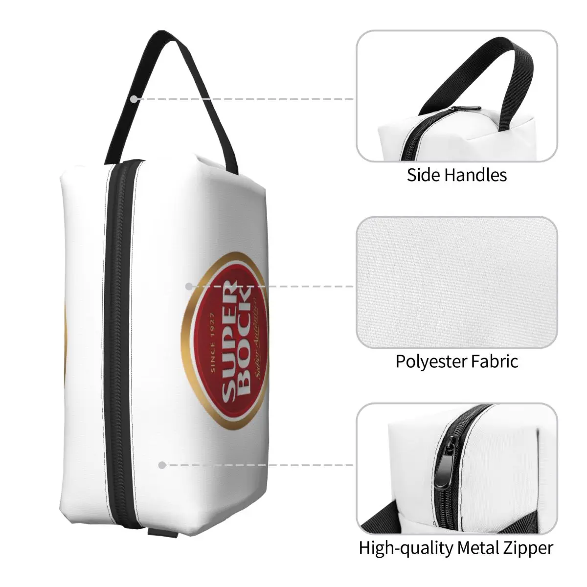 Super Bock 化粧バッグ化粧品オーガナイザー収納 Dopp キットトイレタリー化粧品バッグ女性美容旅行鉛筆ケース