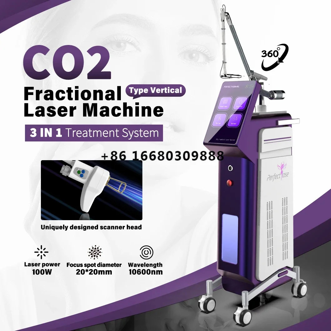 Fractional CO2 Laser CO2 Fraccionado CO2 Fractional Machine Erbium Dermatology Equipment