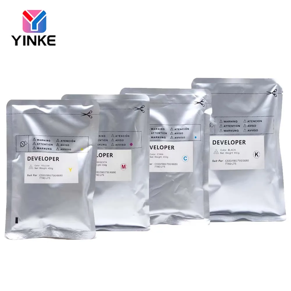 450g C560 700 Developer Powder For Xerox DocuColor C60 C70 C550 C560 C570 C700 C75 J75 5580 5585 6680 6685 7780 7785 OEM Carrier