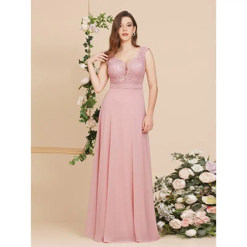 chiffon-lace-bridesmaid-dresses-scoop-neck-with-sashes-illusion-appliques-sleeveless-wedding-formal-party-prom-gowns-vestidos