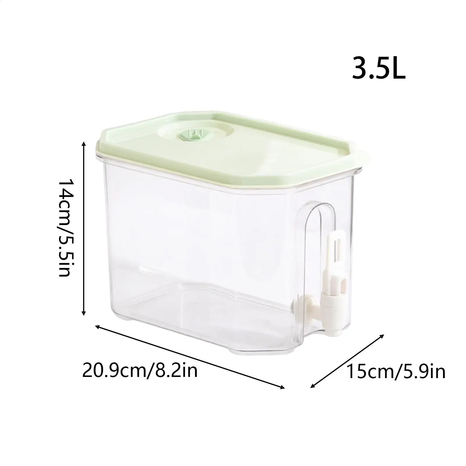 Glass Drink Dispenser 3.5L Leakproof Cold Brew Container With Spout Juice Dispenser For Table Outdoor Camping Sports Laundry view 6