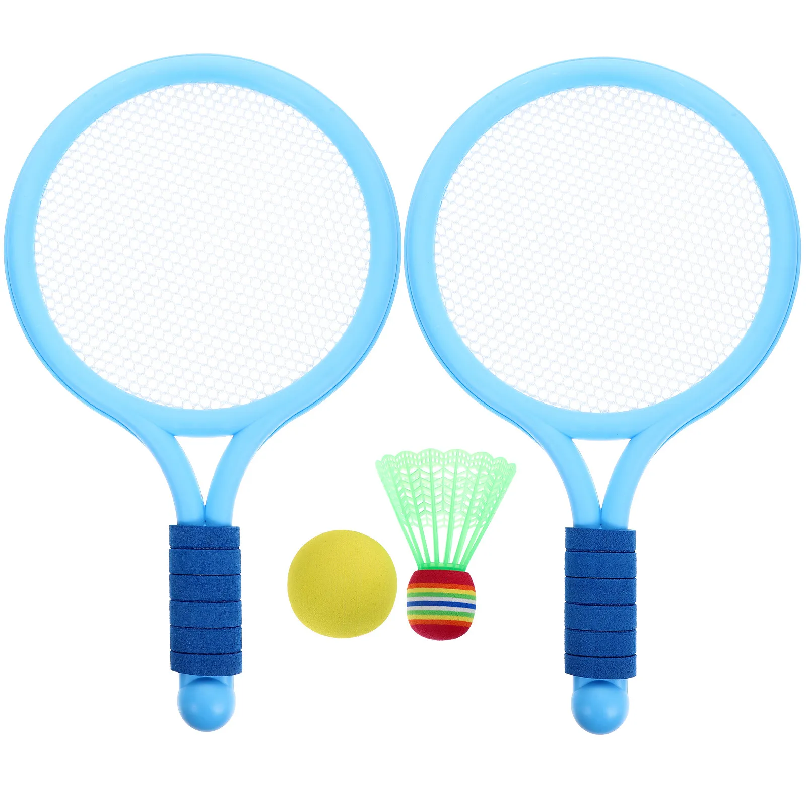 

2Pcs Tennis Racket Plastic Racquet for Outdoor Fitness Training Develop Coordination Balance and Social Interaction