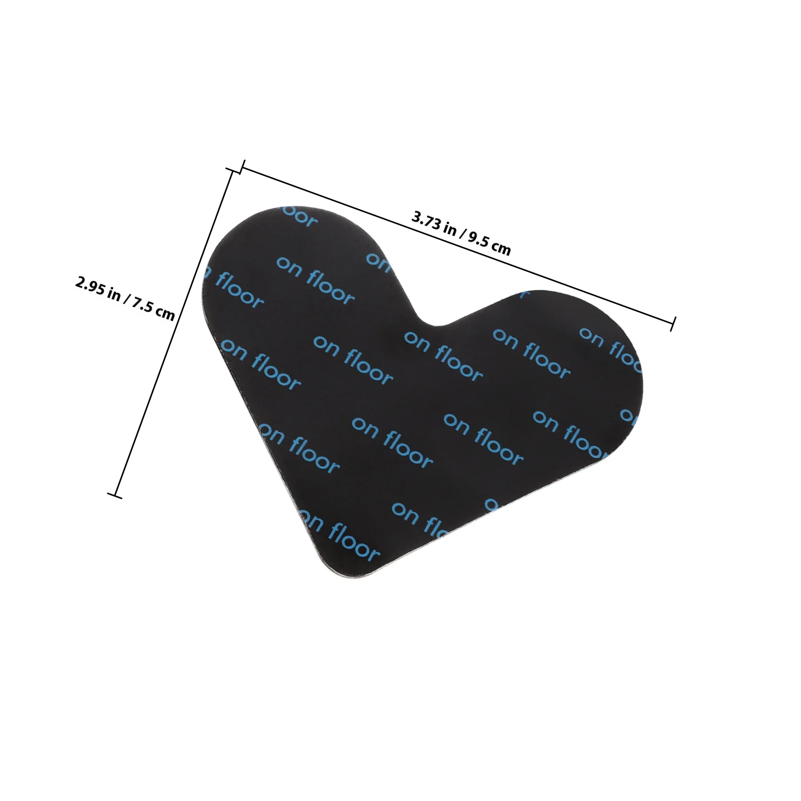 8 قطع من ملصقات السجاد المقاومة للانزلاق على شكل قلب ومضادة للتجعيد وشريط مزدوج الجوانب لسلامة الحمام والمطبخ المنزلي