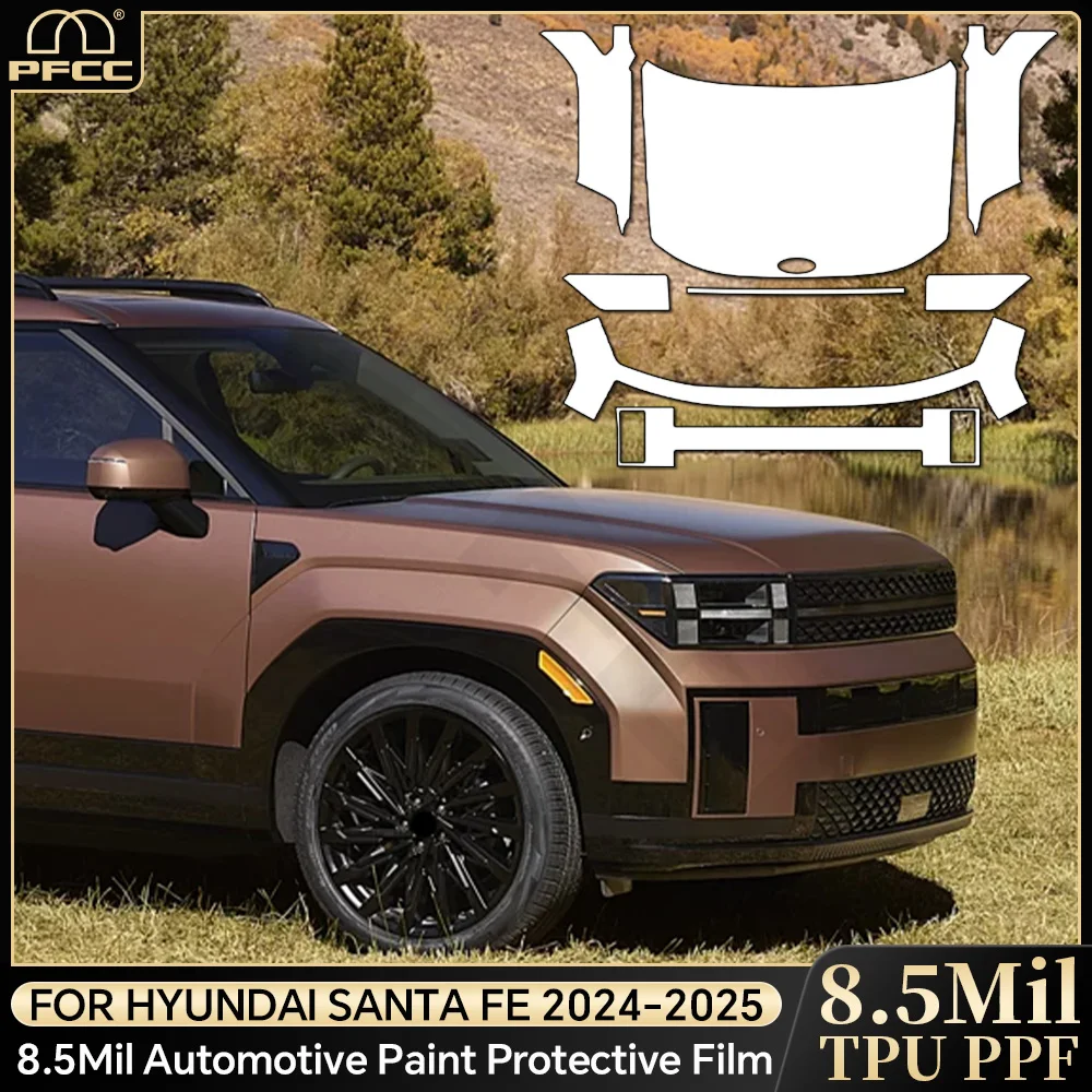 

TPU For Hyundai Santa Fe 2024-2025 Full Car Precut Paint Protection 8.5Mil Film Clear PPF Transparent Body Accessories Styling