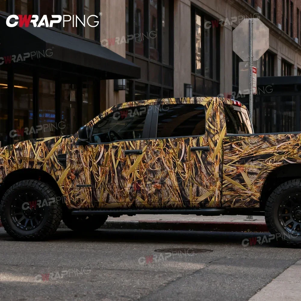 Car Adhesive Vinyl for Motorcycle Camouflage Grass Motorcycles Car Film Covering Sticker Wrap Automotive Stickers Accessories