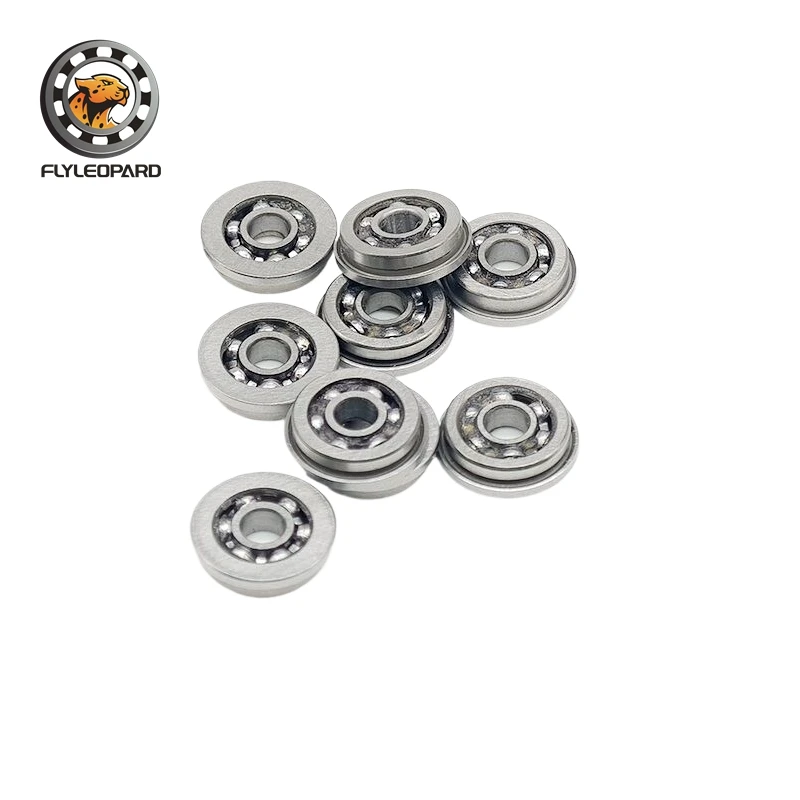 

10PCS MF83OPEN 3x8x2.5 mm Flange Bearing Deep Groove Ball Bearing High Quality MF83 Open