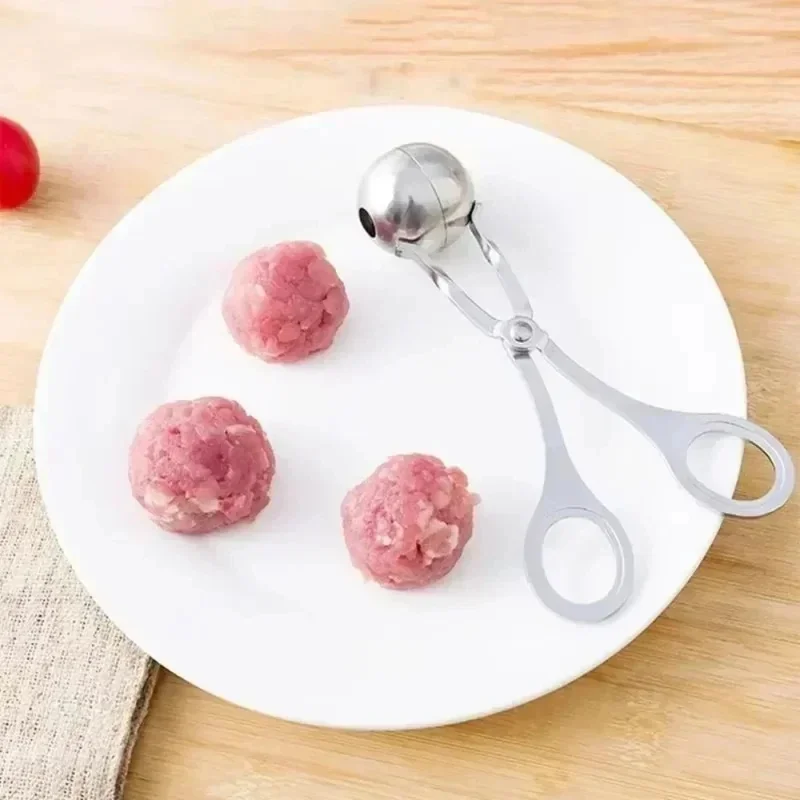 1/2/3Pcs Meat Ball Maker Tool Stainless Steel Clip Round Rice Ball Shaper Spoon Meatball Making Mold Non Stick Stuffed