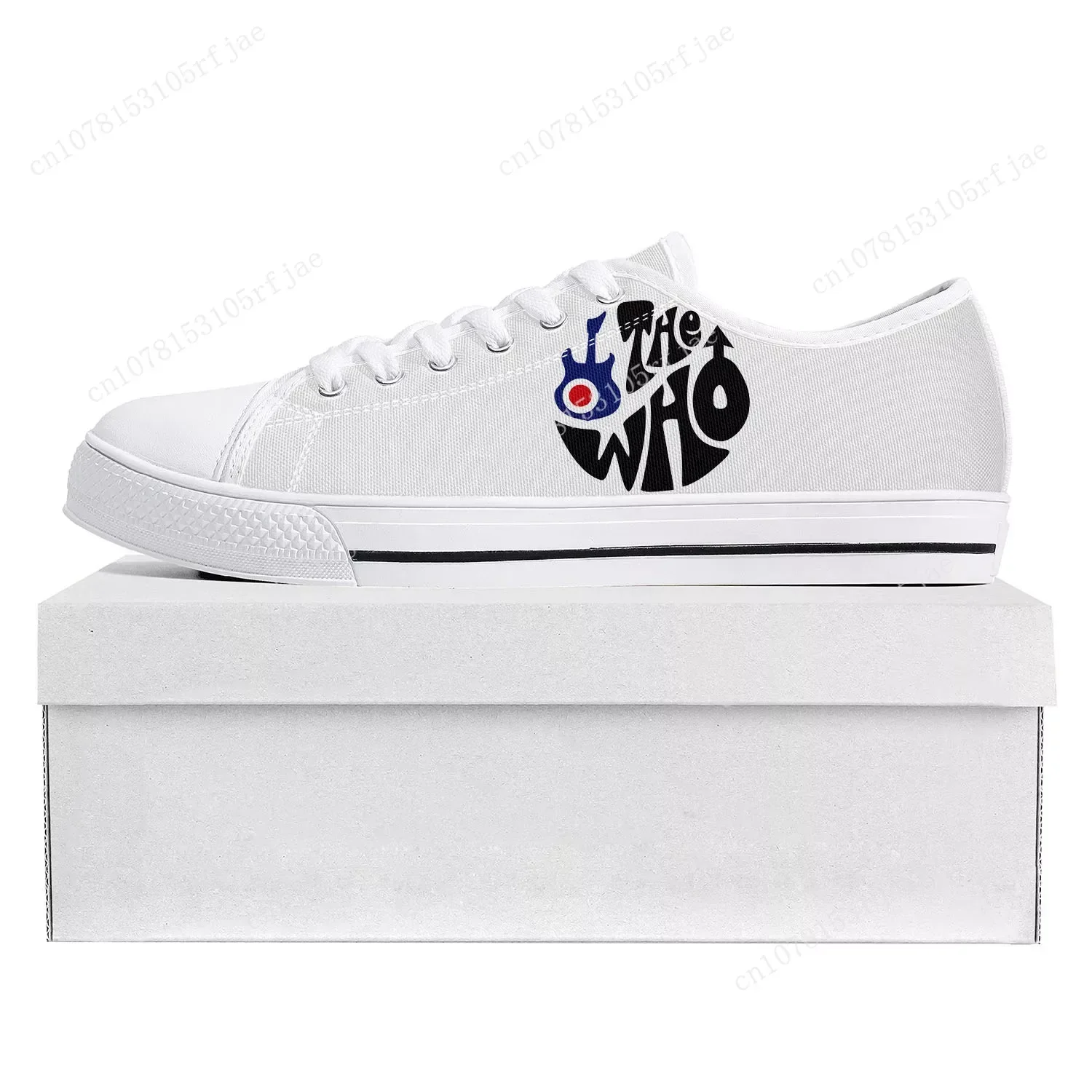 

The Who Pop Rock Band Low Top High Quality Sneakers Mens Womens Teenager Canvas Sneaker Prode Casual Couple Shoes Custom Shoe