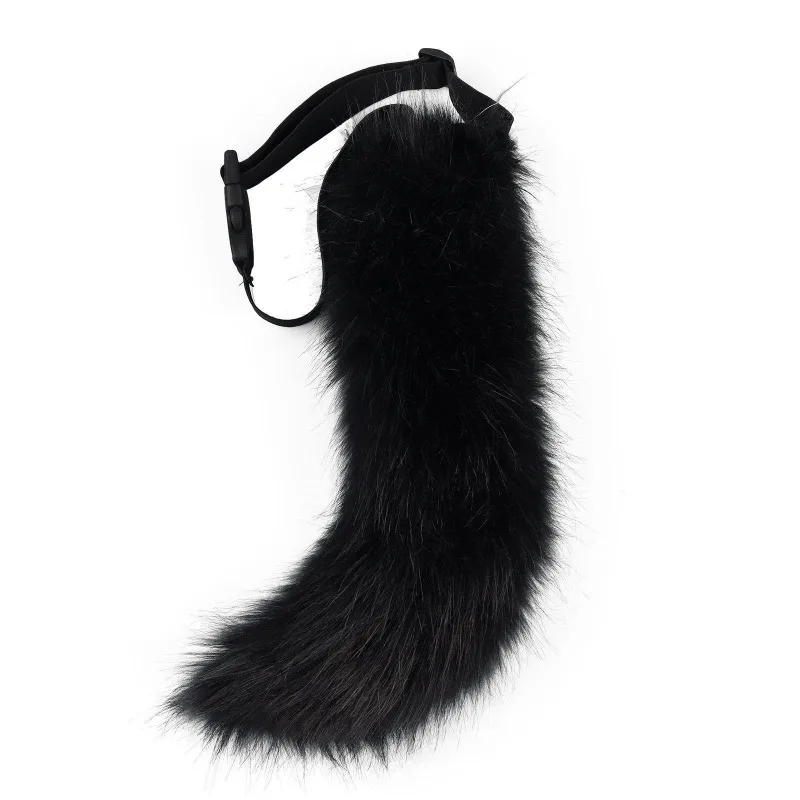 Japanese Style Faux Fox Tail Adjustable Belt Artificial Cat Tail Furry Tails Faux Fur Tail Cosplay Costume Props