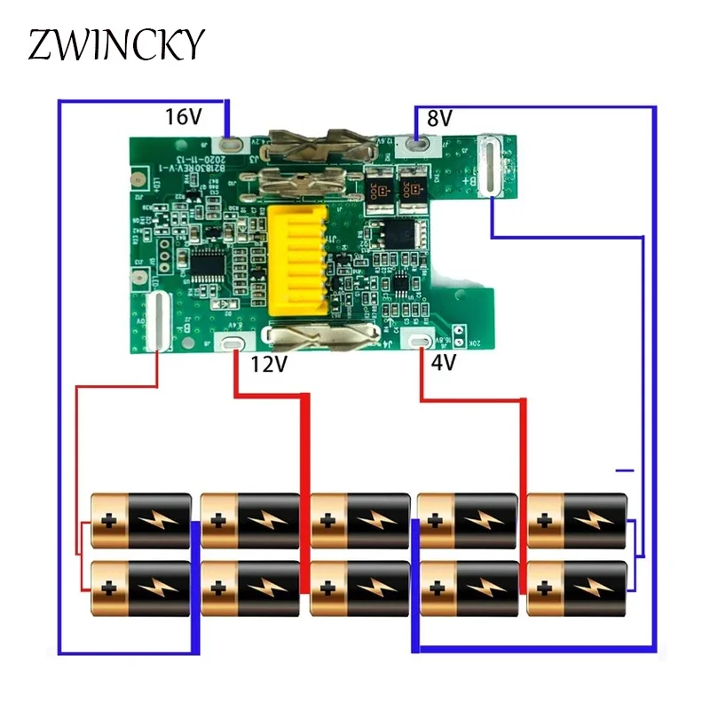 BL1830 akumulator litowo-jonowy BMS PCB płyta ochronna do Makita 18V elektronarzędzie BL1815 BL1860 LXT400 bl1850 stan baterii LED