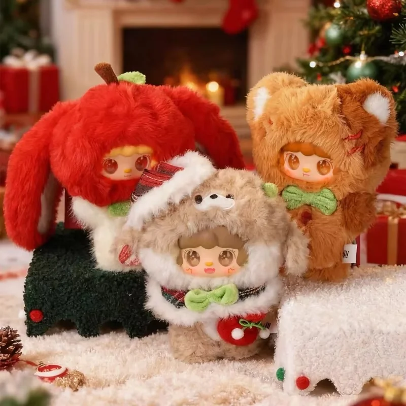 

Yooki Christmas Jingle Bells Trendy Toy Vinyl Plush Blind Box Cute Doll Backpack Pendant Decoration Mystery Box Gift Genuine