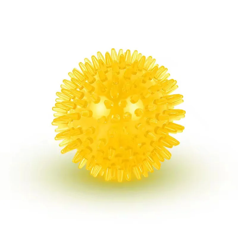 TPR Quietschendes Spiked Dog Ball Kauspielzeug Langlebiges Zahnreinigungs-Backenzahnspielzeug Schwimmendes, federndes interaktives Haustierspielzeug für die Mundpflege – Detail 11