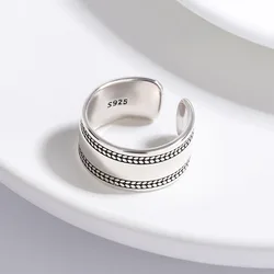 925 Sterling Silver Smooth Surface Simple Rings For Women Wedding Luxury Jewelry Accessories Wholesale Envío Gratis Jewellery