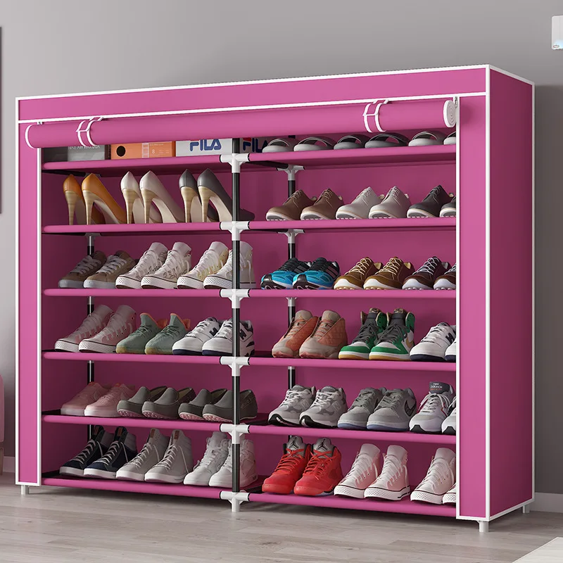 Exquisite Multi-functional Foreign trade simple household shoe storage rack large space dustproof simple shoe rack Durable