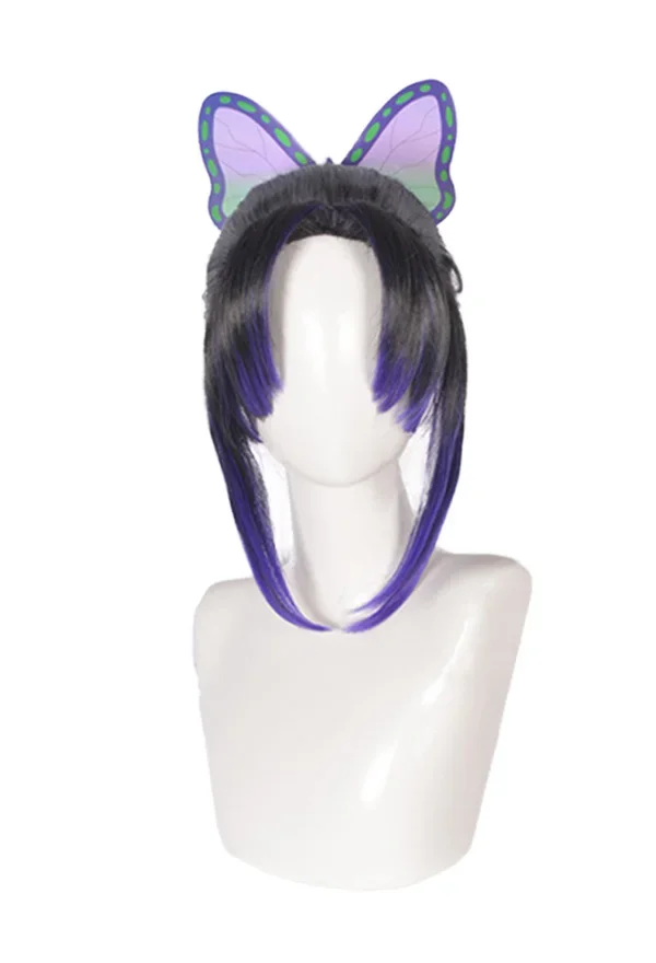 

Women's Black Purple Cosplay Wig Widow Butterfly Curly Wig