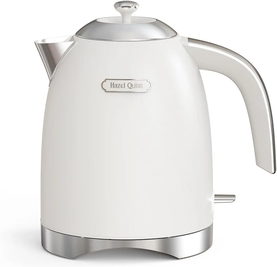 

1.7L Stainless Steel Electric Kettle - Fast Boiling, Cordless, Auto Shut-Off, BPA-Free, Pearl White