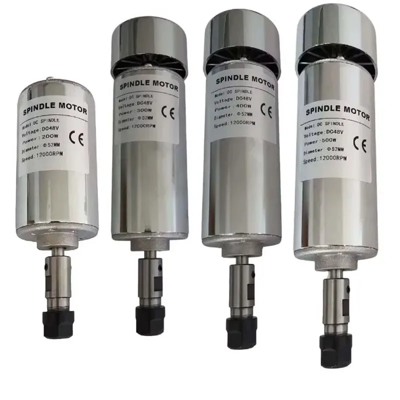 200W 300W 400W 500W High Speed Air Cooled Electric Spindle Motor DC for PCB Small Engraving Machine Accessories