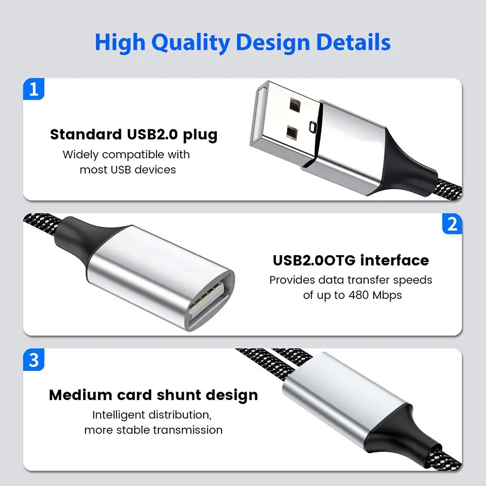 4 in 1 Converter Data Transfer OTG Adapter USB Expander Type C Hub Charging Splitter