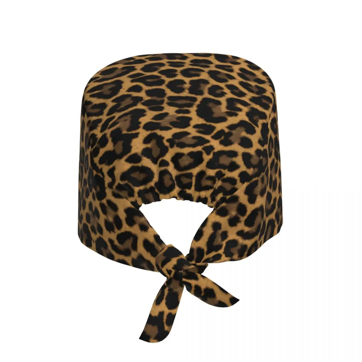 Cheetah leopardo pele impressão enfermagem trabalho boné esfrega bonés unisex enfermagem chapéus de cabelo trabalho esfrega chapéu para médico