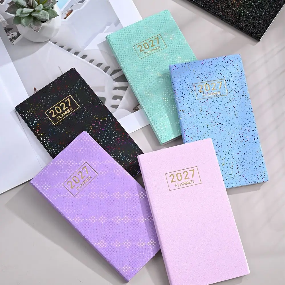 Portable 2027 A6 Planner Notebook Multicolor Lined Pages 2027 Planner Portable Weekly Planner Office Planning