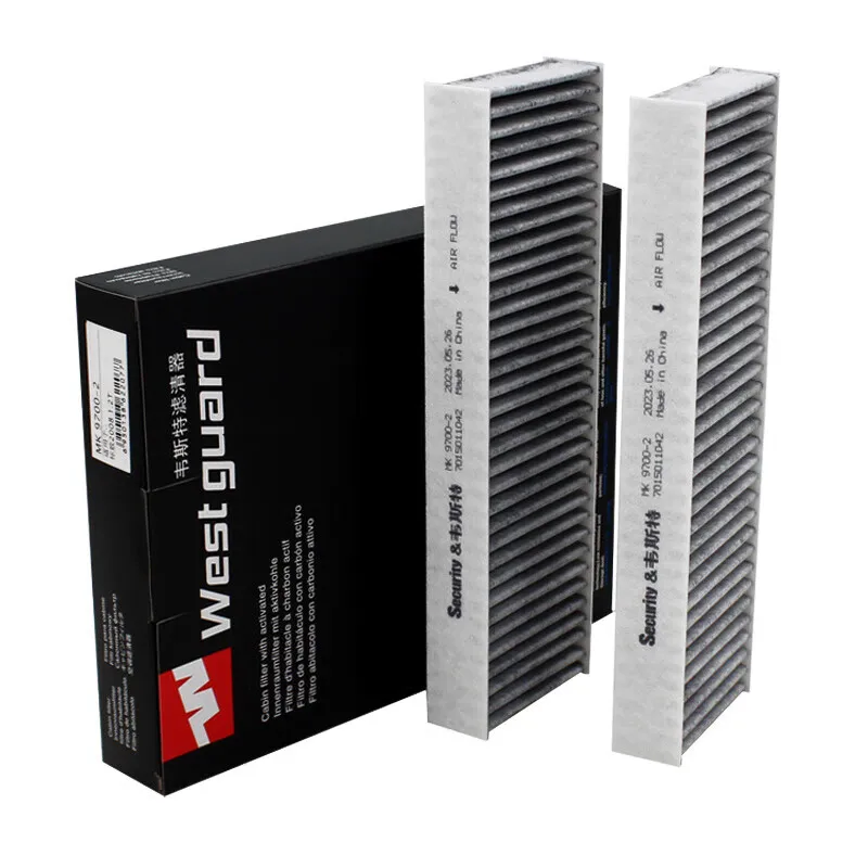 For PEUGOET 208 2008 e2008 1.2 1.6 1.5 BlueHDI 2019 - Present 2Pcs WESTGUARD MK9700 Cabin Filter 9833351080 CUK26025-2 R5608