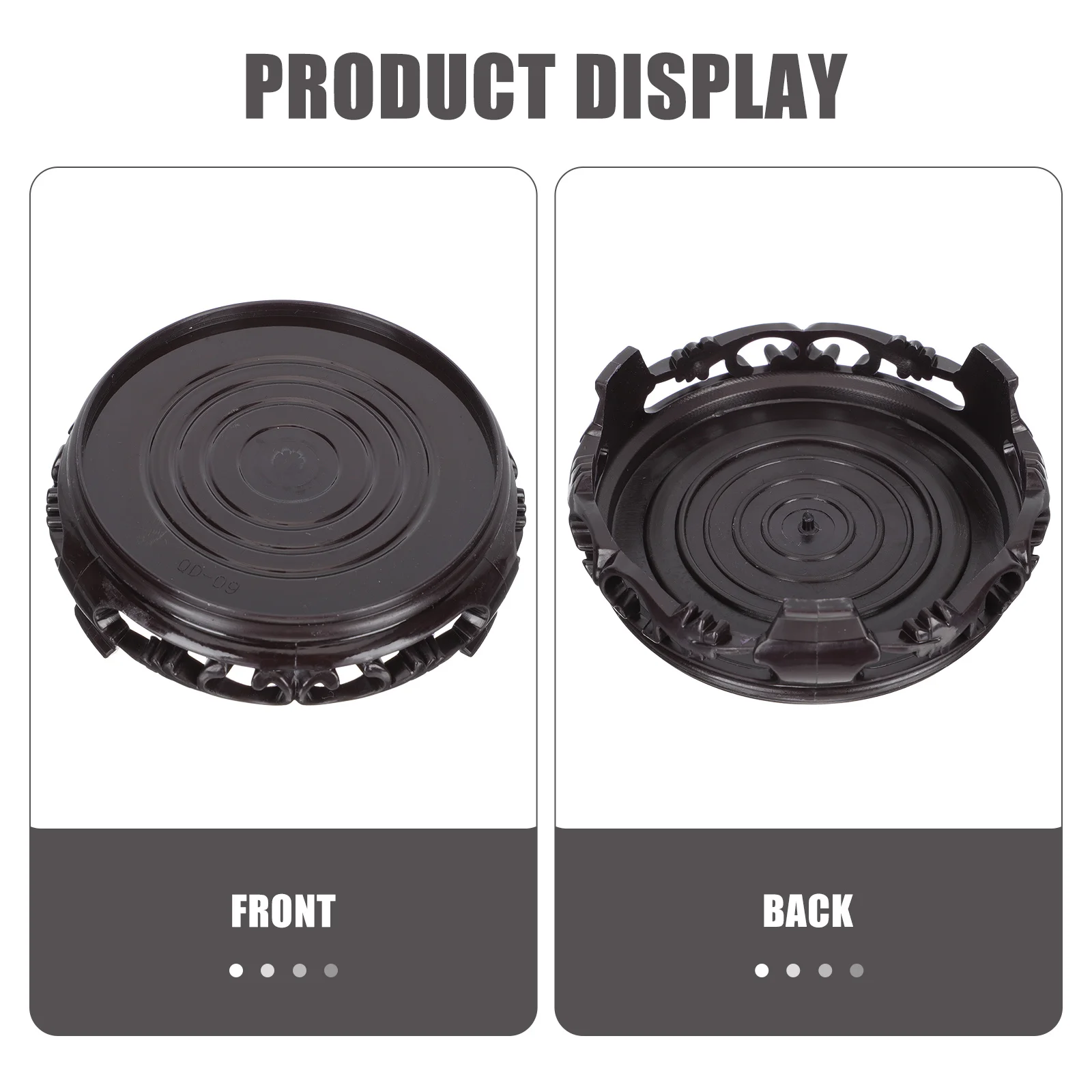 

5Pcs Decorative Flowerpot Base Plastic Storage Holder Stand for Bonsai Vase Display Pedestal Flower Pot Holder