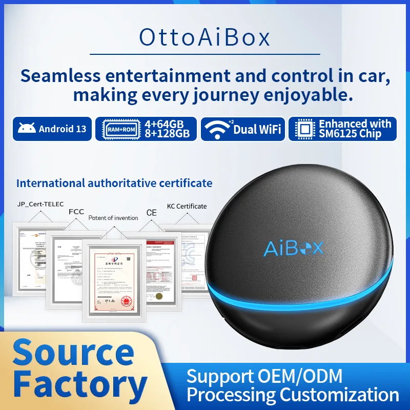 Aibox intelligent carplay box Android 13.0 car converter car machine interconnection carplay box