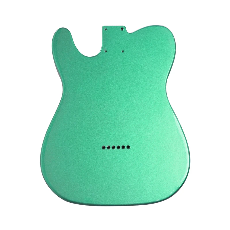 TL Guitar Body Alder High Gloss Finish Metal Green Telecaster Electric Guitar Parts Replacement Building Kits Custom