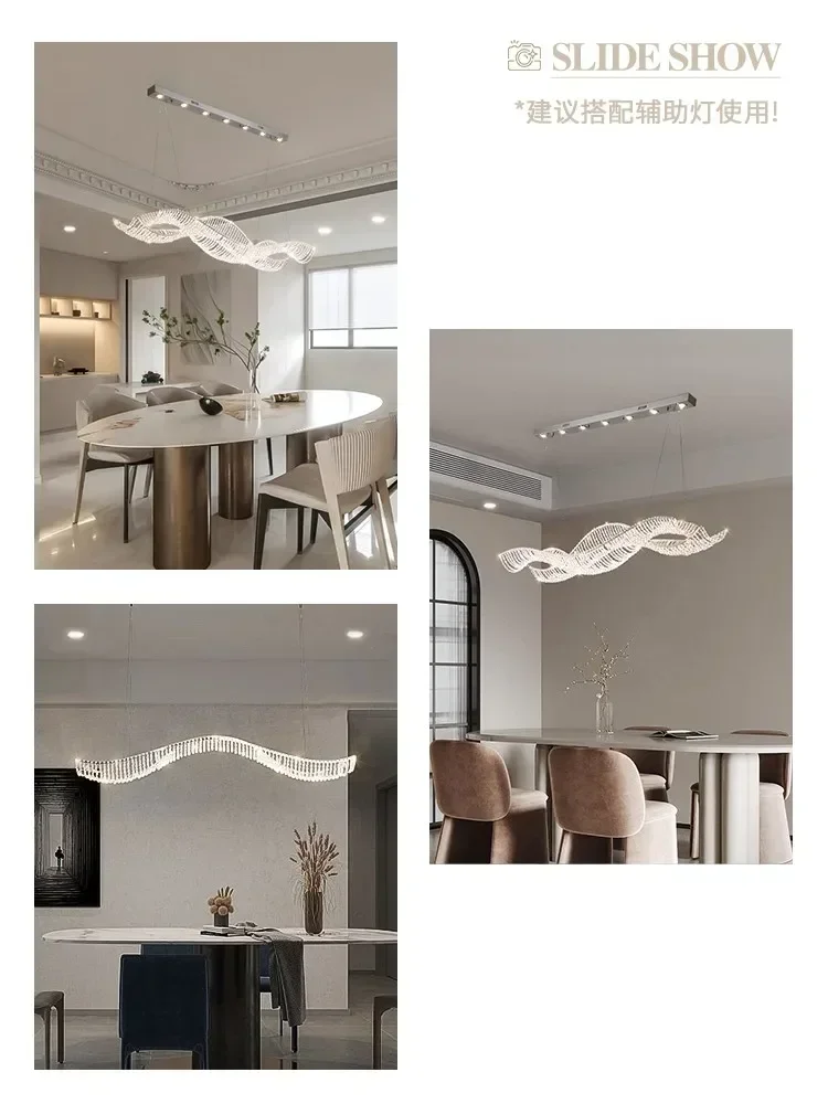 

Modern Luxury French Crystal Chandelier for Restaurant Island Table Bar - New Style Indoor Lighting Lamp