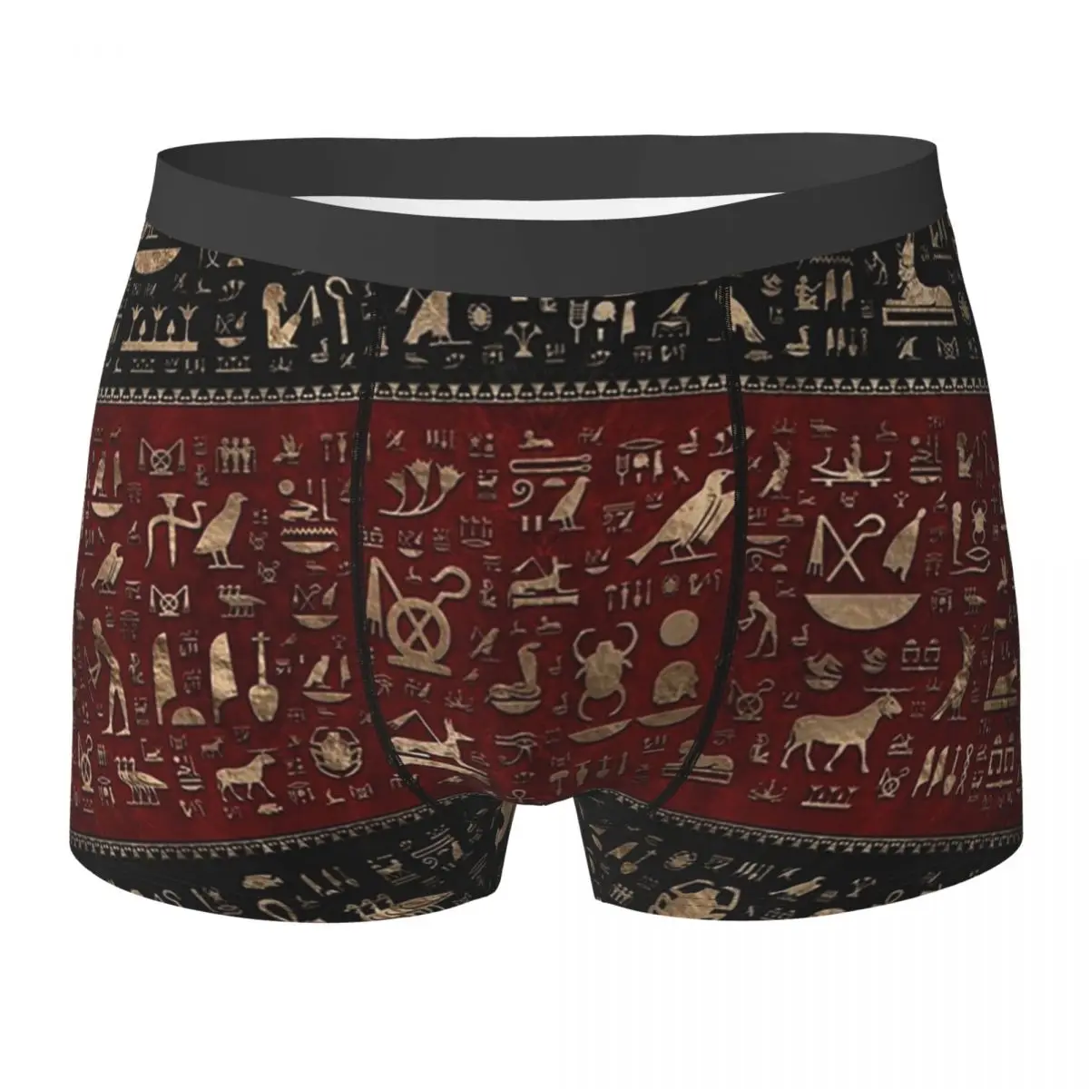 Boxer Underpants Shorts Ancient Egyptian Hieroglyphs Panties Men's Comfortable Underwear for Homme Man Boyfriend Gift