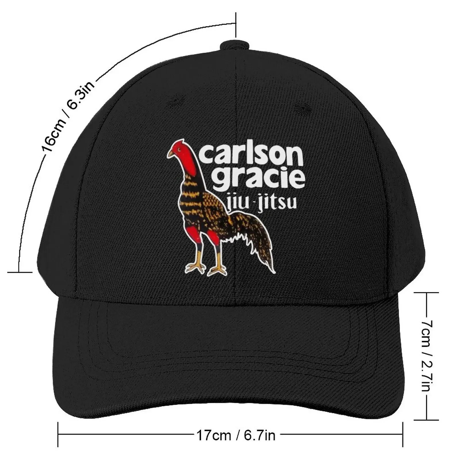 Carlson Gracie Team Logo Rooster Baseball Cap Fishing Caps dad hat Mens Tennis Women'S