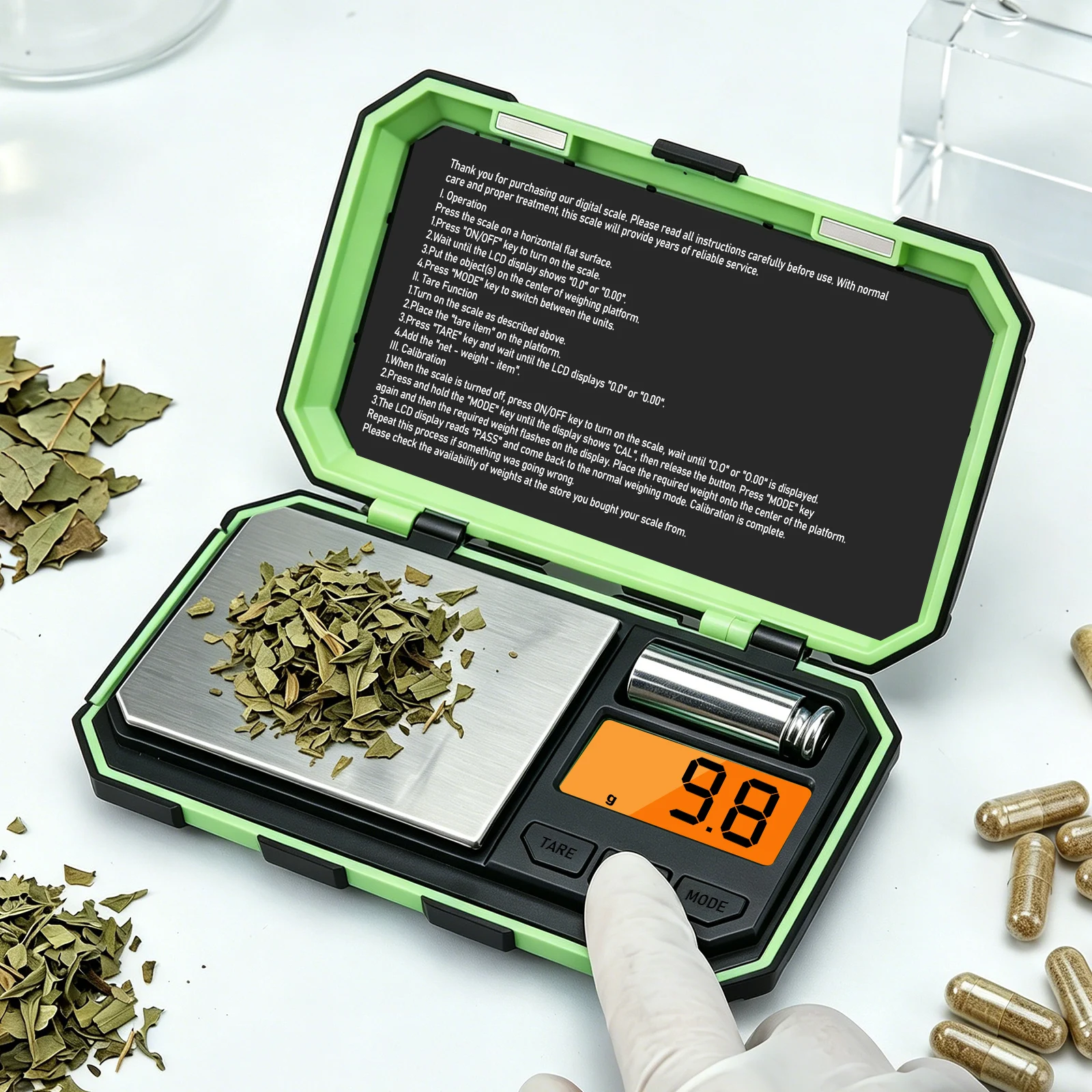 Mini Electronic Scale Pocket Digital Scale for Jewelry High Precision Mini Gram Scale with Backlit LCD Tare Function 200gX0.01g