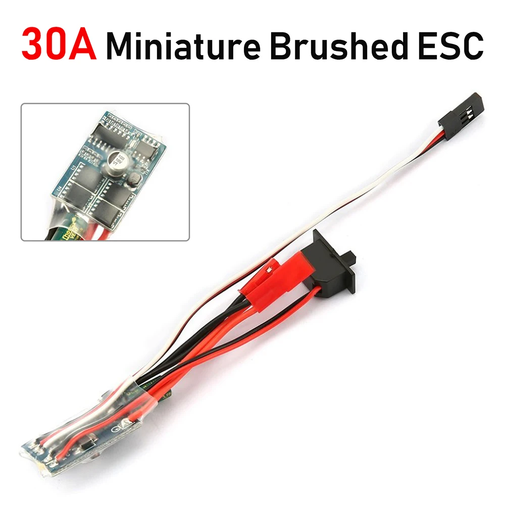 Micro ESC 20A 30A gebürsteter ESC RC ESC elektrischer Geschwindigkeitsregler 2S 4~8V für DIY Mini 1/16 1/18 1/24 RC Auto Boot Tank mit Bremse