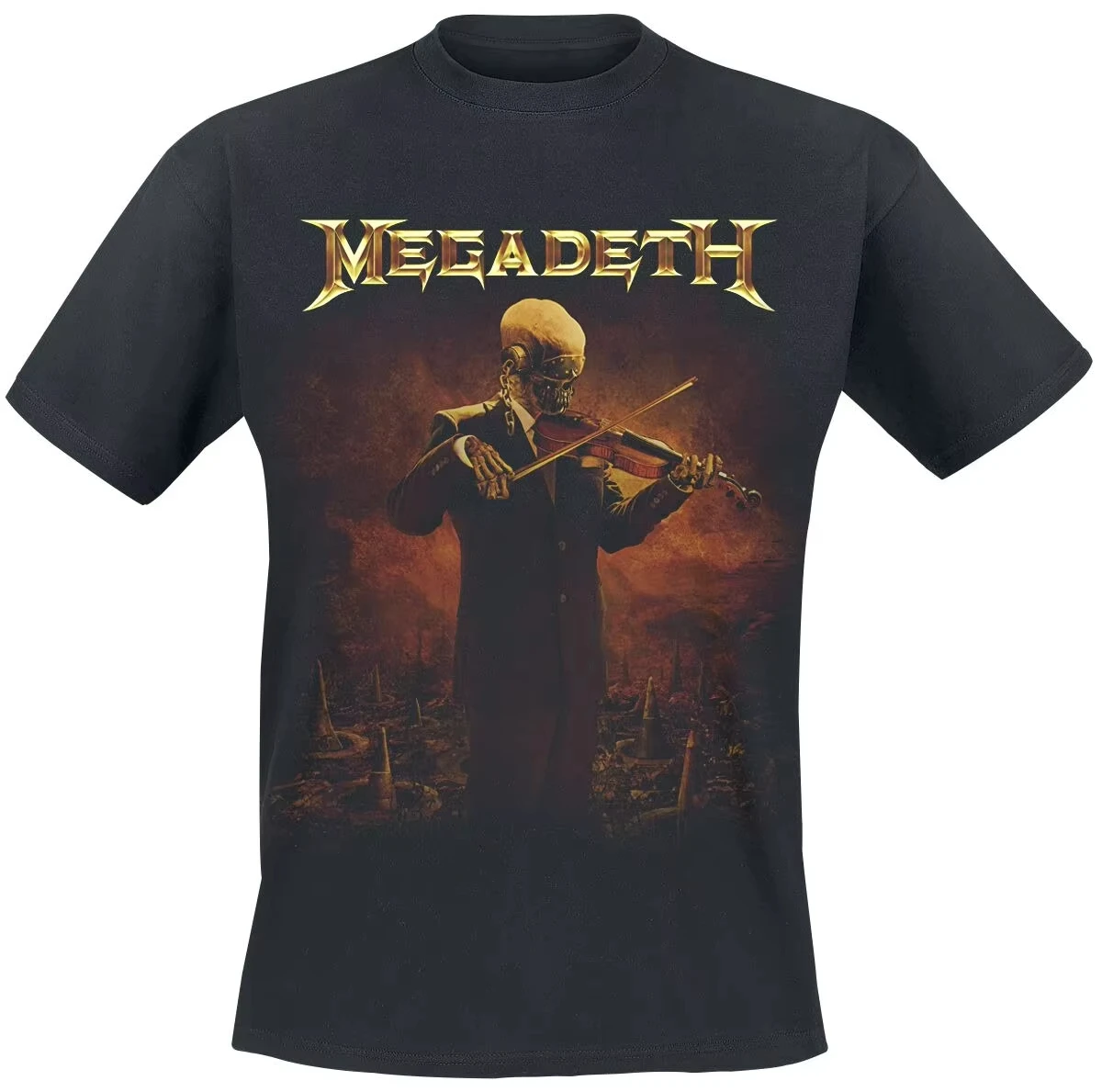 Megadeth So Far So Good So What Album Print Cotton T-shirt Men Women Thrash Metal Band Tracklist Unisex Short Sleeve Tee