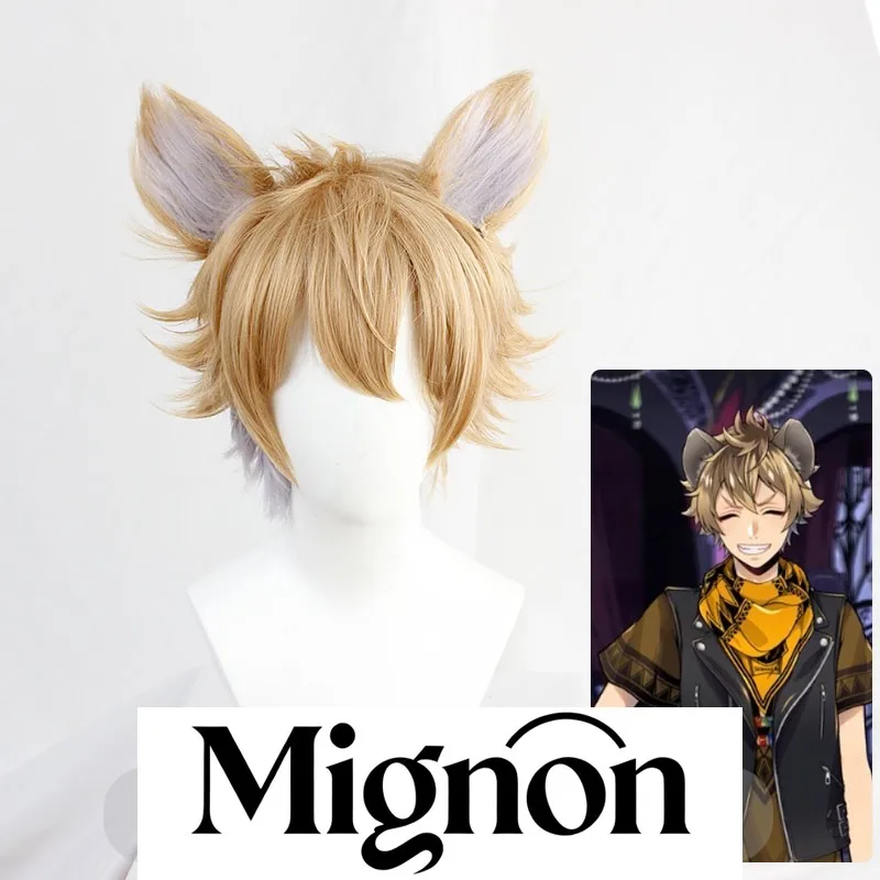 

Twisted Wonderland Ruggie Bucchi Cosplay Wig with Ears