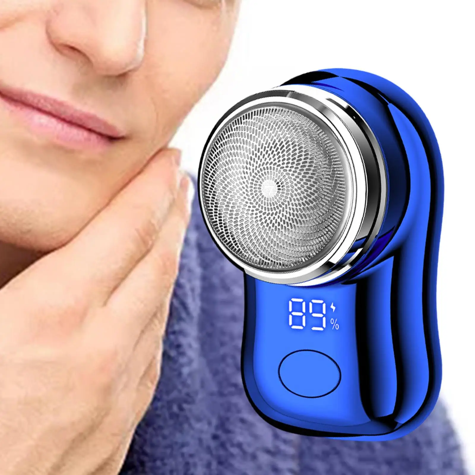 Electric Mini Shaver Lightweight Small Beard Razor for Camping Home Travel