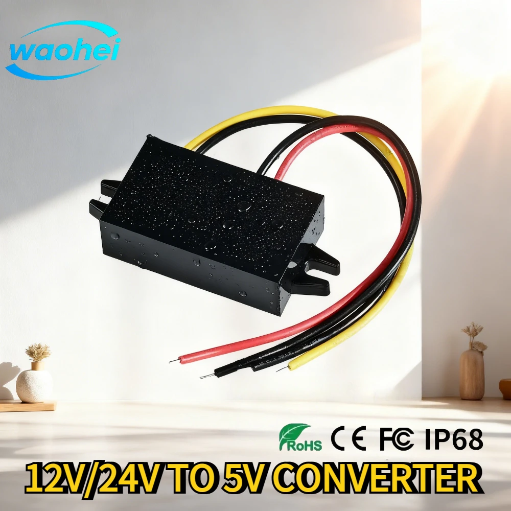 

12V24V to5V8-36V to5V 3A 5A 10A DC DC Step Down Power Converter 8-36V Buck to 5V Supply Switching Power for Car QualityToys ULCE
