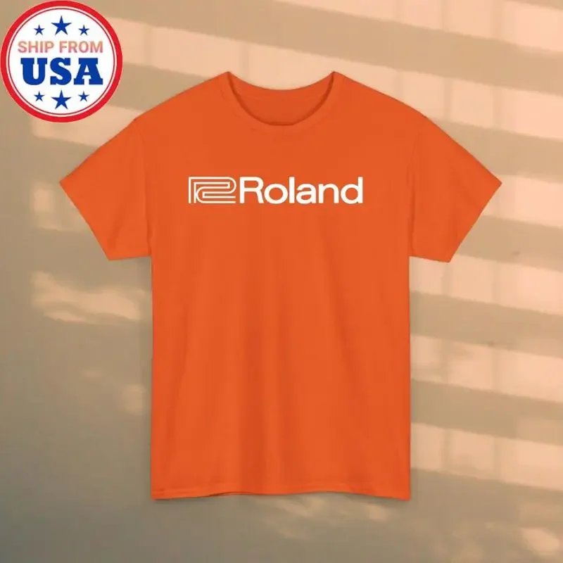 Roland Synthesizer Men's Orange T-shirt Size S-5XL