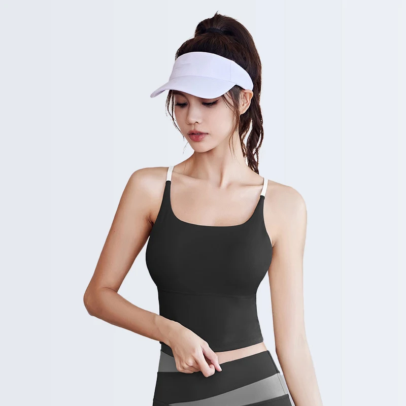 

Running Sports Vest Tops Women Fitness Yoga Crop Tank Top For Girl High Elasticity Quick Drying Shirt Jogging Sportswear