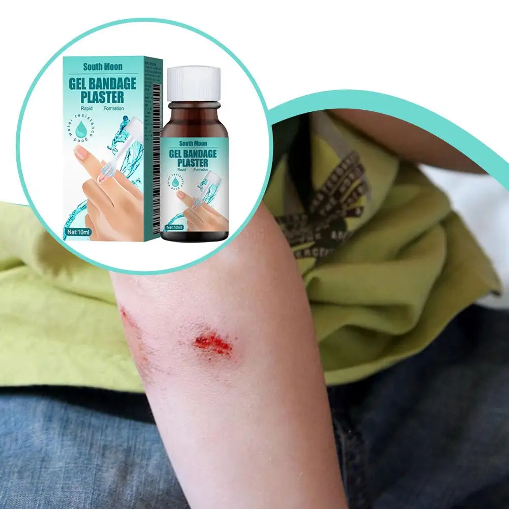 Waterproof Liquid Bandage Quick Film-Forming Wound Healing Gel Breathable Protective Layer for Minor Injuries Safe Gentle Skin C