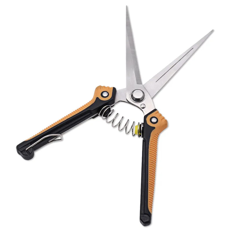 Stainless Steel Garden Craft Scissors, Fruit Picking and Pruning Tools, Elbow Grape Scissors